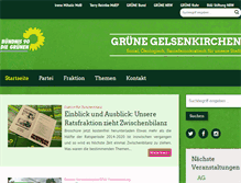 Tablet Screenshot of gruene-gelsenkirchen.de